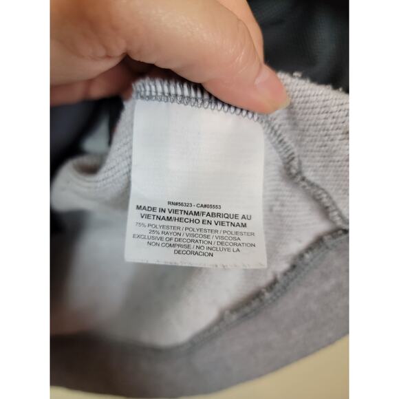 Nike Dri-Fit Athletic Pullover Sweatshirt Women's Medium Gray Funnel Neck - Picture 4 of 7